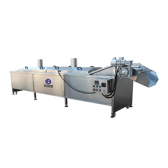 Vegetable and fruit blanching machine